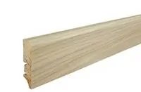 Плинтус шпонированный Barlinek Р50 Дуб White mat lacquer