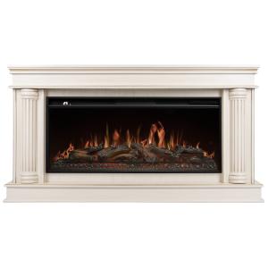 Каминокомплект: Очаг Royal Thermo Aurora RTFP/P-AR40LS, портал Olympia 42/40/36, сл. кость с зол. па
