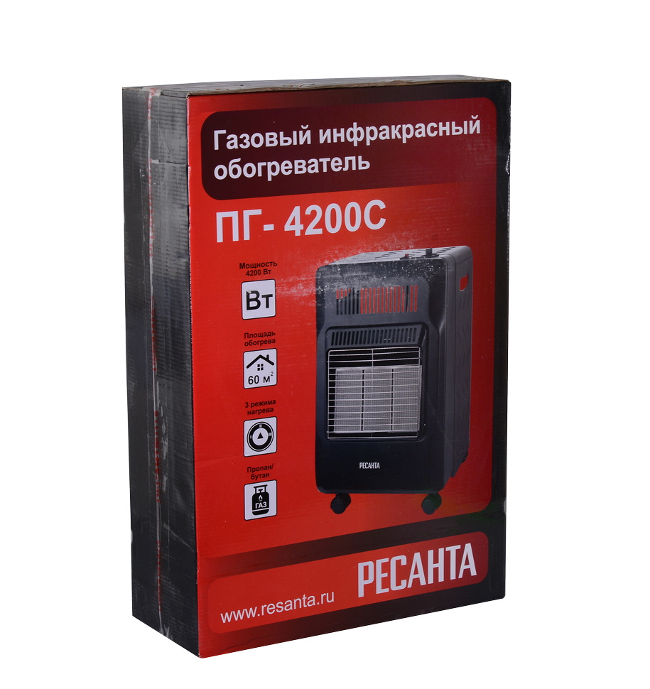 Инфракрасный обогреватель газовый Ресанта ПГ-4200С