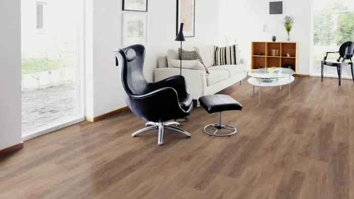 Виниловая плитка LVT (ПВХ) для пола (влагостойкий замковый ламинат) Wicanders Hydrocork Wood Sawn Twine Oak (B5P2001)