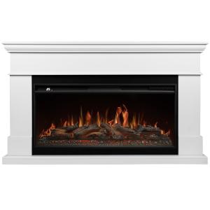 Каминокомплект: Очаг Royal Thermo Aurora RTFP/P-AR40LS, портал California 42/40/36, белый