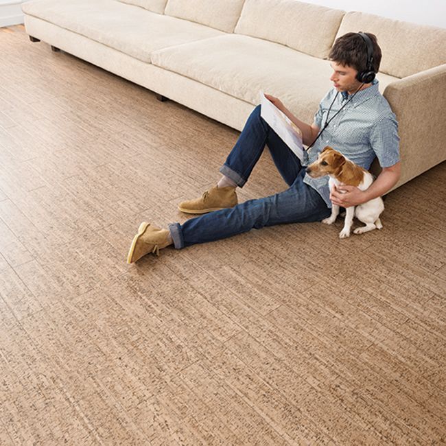 Пробковый клеевой пол TRACES NATURAL 4mm Cork Pure