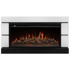 Каминокомплект: Очаг Royal Thermo Aurora RTFP/P-AR40LS, портал Moderno 42/40/36, белый