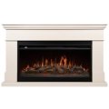 Каминокомплект: Очаг Royal Thermo Aurora RTFP/P-AR40LS, портал California 42/40/36, молочный