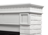 Портал Firelight Bricks 25 камень белый, белая эмаль