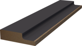 Декоративная панель WallMaker левая ПНл-38 Графит 2800x123х19
