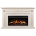 Каминокомплект: Очаг Electrolux EFP/P-3620LS, портал Siena 42/40/36, сл. кость с зол. патиной