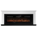 Каминокомплект: Очаг Electrolux Infinity EFP/P-1600ULS N, портал Canto Long белый, черный