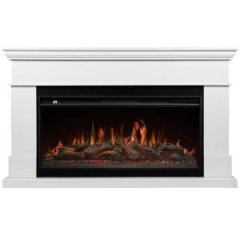 Каминокомплект: Очаг Royal Thermo Aurora RTFP/P-AR40LS, портал California 42/40/36, белый