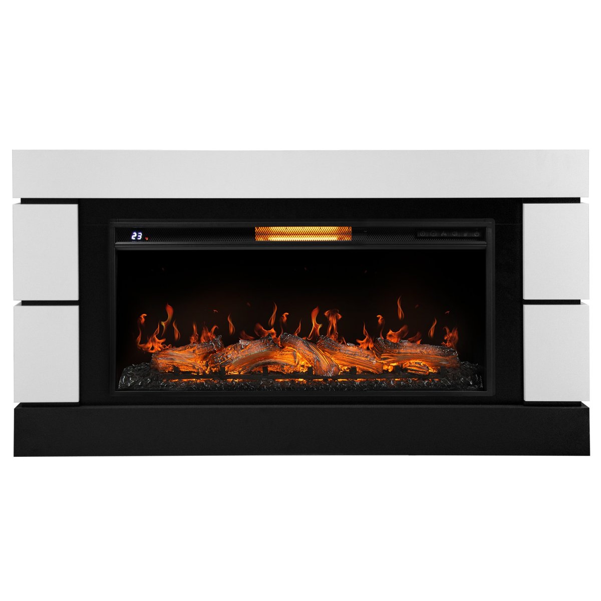 Каминокомплект: Очаг Electrolux EFP/P-3620LS, портал Moderno 42/40/36, белый, р/в