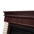 Каминокомплект: Очаг Electrolux EFP/P-2720RLS, портал Bricks 25 камень бежевый, шпон темный дуб