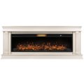 Каминокомплект: Очаг Royal Thermo Aurora RTFP/P-AR60LS, портал Olympia 60 сл. кость с зол. патиной